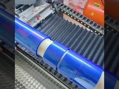 Hochtemperaturbeständiges Band mit blauer PET-Polyesterfolie mit einer Dicke von 0,05 mm