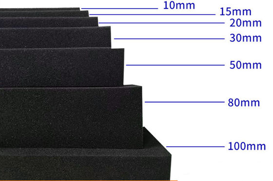 kaufen C4305 Entflammbarkeit Neopren Gummischaum Schwammfolien Material 1 mm ~ 30 mm Dicke Schwarze Farbe Online-Herstellung