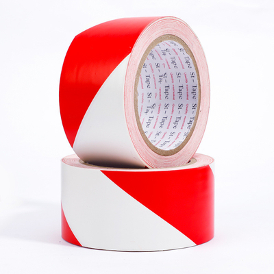 kaufen Bodenmarkierungsband PVC Rot-Weißfarbe Zebra-Überquerungswarnband on-line-Fertigung