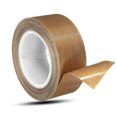 kaufen Klebenden Packband der Hitzebeständigkeits-0.18mm PTFE, RoHS-Fiberglas-selbstklebendes Band online manufacture