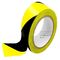 0.1mm-0.5mm PVC-Schwarzes und gelbes Boden-Markierungs-Band