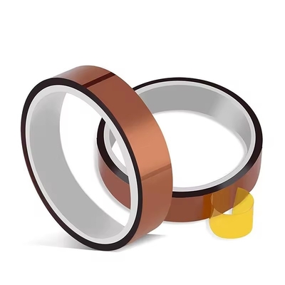 2.2N/25mm Silicone-Klebstoff-Amber-Polyimidband für Temperaturanwendungen