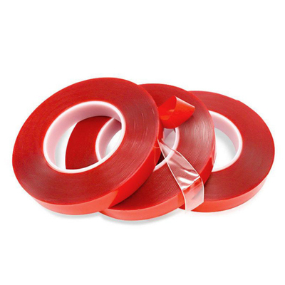 TESA 4965 Doppelseitiges Klebeband Rotfilm Hitzebeständiges PET-Substrat 0,2 mm Dicke