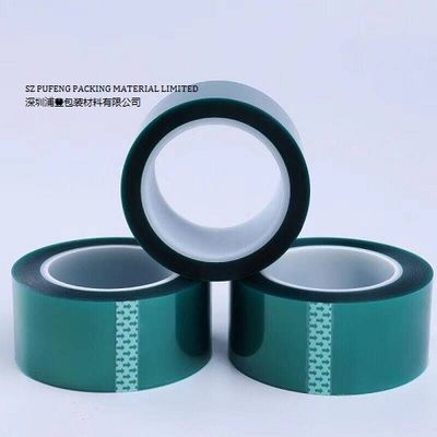 Grünes HAUSTIER 0.25mm stempelschneidenes elektrisches Isolierungs-Band hoher Temperatur für Lithium-Batterie-Terminalschutz