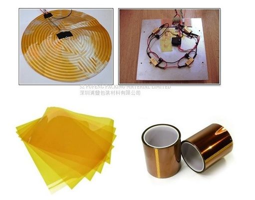 Kapton-Band 500mm der Silikon-klebendes hohen Temperatur 25 Mikrometer