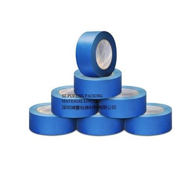 Maskierungsklebstreifen 3Ms RoHS mit beständigem Krepp-UVpapier, blaues hitzebeständiges selbsthaftendes Kreppband