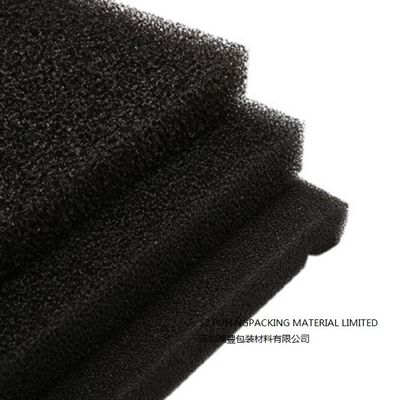 Schwarzes Zellschaum-Filter-Material RoHS offenes, Polyurethan-Schaum-Blatt mit 10 PPI retikuliertes